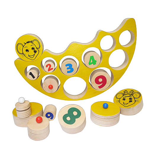Розвиваюча іграшка балансир Веселі мишенята (15 елементів) від Hega