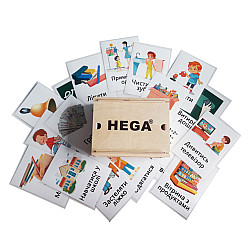 Обучающие карточки Визуальная коммуникация (46 шт) от Hega
