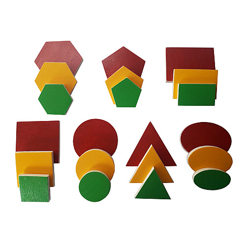Развивающий набор Основные геометрические фигуры (21 шт) от Hega