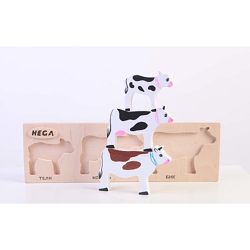 Рамка-вкладиш Корови (3 шт) від Hega