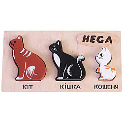 Рамка-вкладыш Коты (3 шт) от Hega