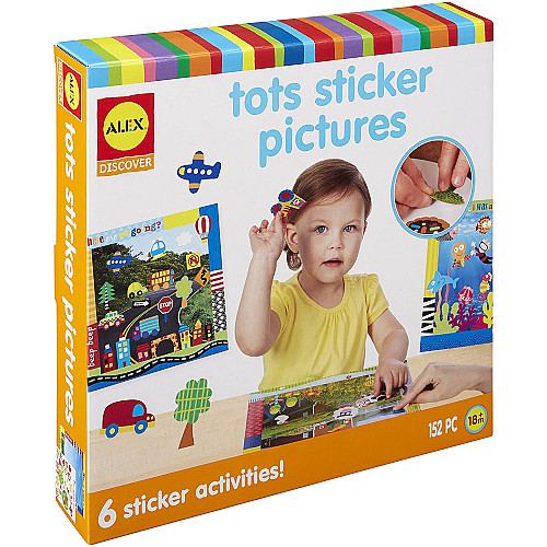 Развивающий набор с наклейками для малышей (146 шт) от Alex Toys