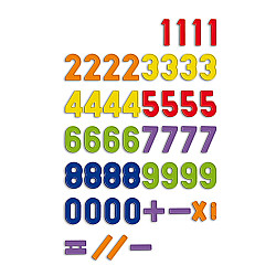 Набор для счета Магнитные числа (48 шт) от Quercetti