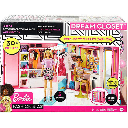Розвиваючий набір Шафа з одягом для Барбі (близько 35 предметів) від Barbie