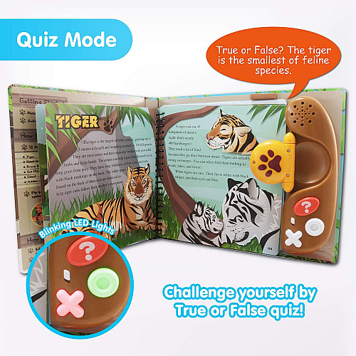 Развивающая игрушка интерактивная книжка Животные (английский язык) от BEST LEARNING
