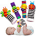 Розвиваючий тактильний набір для малюків (2 браслета і 2 шкарпетки) від Bigib
