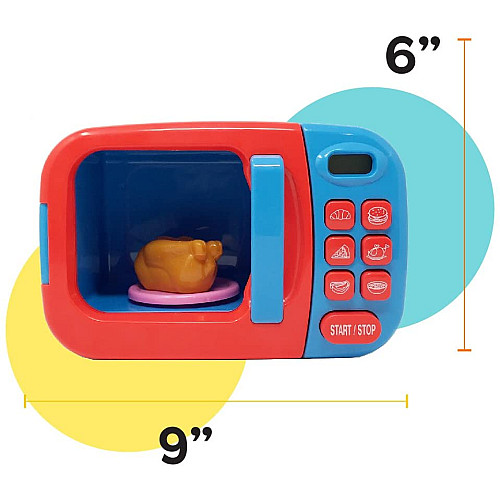 Розвиваючий набір Мікрохвильовка і їжа (10 шт) від Boley