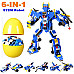 Логический строительный STEM набор 6-в-1 Робот Полиция (464 детали) от Burgkidz