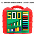 Логический строительный STEM набор Красный чемоданчик (520 шт) от Burgkidz