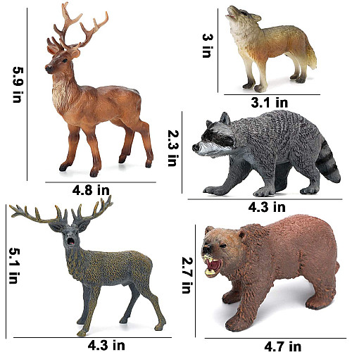 Развивающий набор реалистичные Лесные животные (10 шт)
