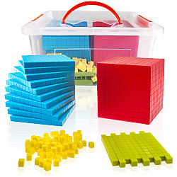 Набор для счета Разноцветные кубики (121 шт)