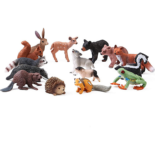 Развивающий набор мини-фигурок животных (16 шт) от Obetty