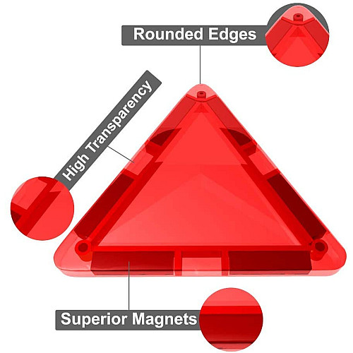 Развивающий магнитный 3D конструктор Цветные блоки (57 шт)