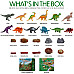 Развивающий набор Реалистичные 18 см динозавры с книгой (12 шт)