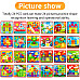 Розвиваюча Колірна мозаїка пегборд (72 кнопки і 24 шаблону)