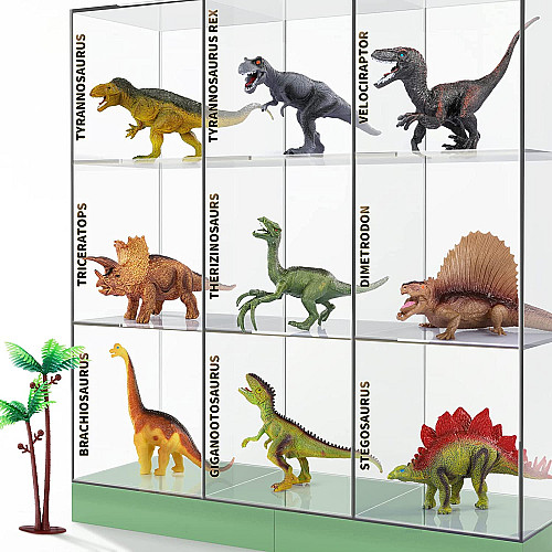 Розвиваючий набір Реалістичні динозаври з килимком (9 шт) від TEMI