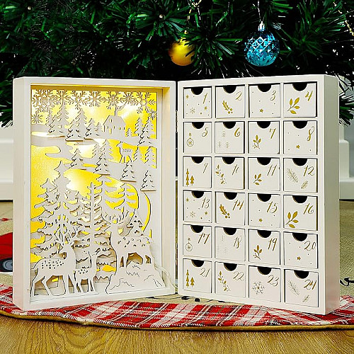 Адвент календарь с подсветкой Рождественская книга