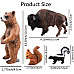 Развивающий набор мини фигурки Североамериканские лесные животные (12 шт) от Toymany