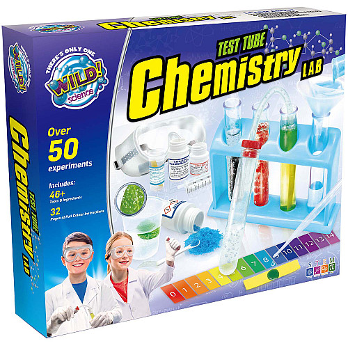 Науковий набір STEM Хімічна лабораторія (50+ експериментів) від WILD!