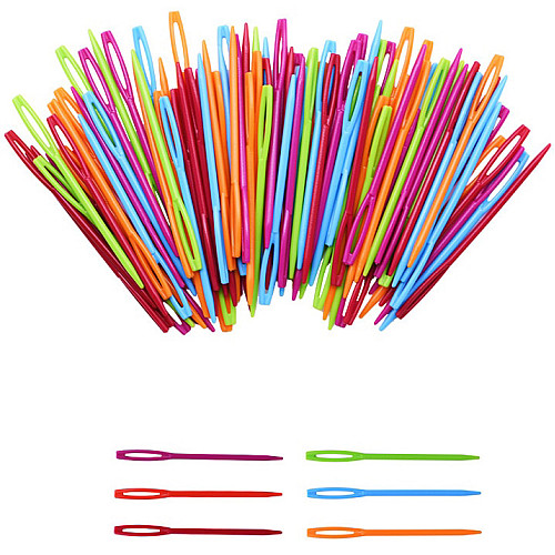 Розвиваючий набір кольорових пластикових голок (50 шт)