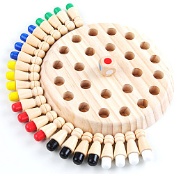 Развивающий деревянный набор Цветные шахматы от Obetty