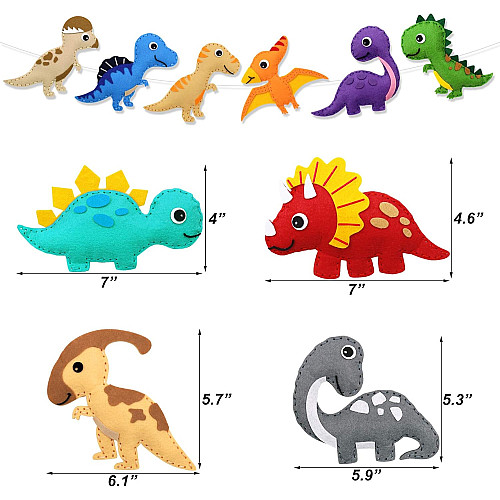 Творческий набор для шитья Динозавры (14 шт)