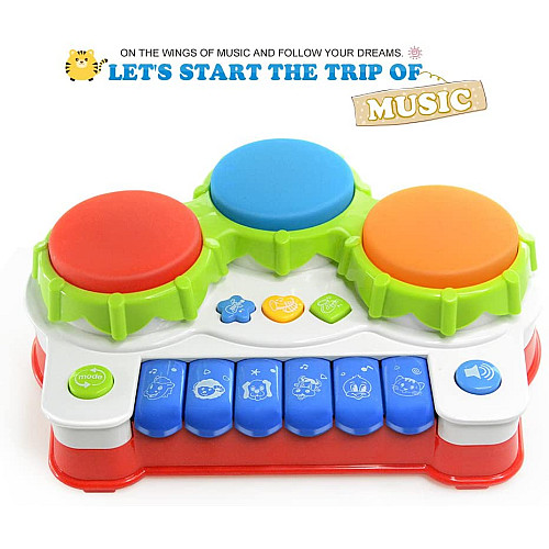 Развивающая музыкальная игрушка Пианино Барабан