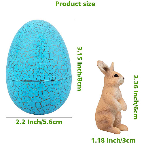 Развивающий набор мини фигурки Кролики и пасхальные яйца (6+6 шт) от Toymany