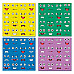 Розвиваючий набір дерев'яні кольорові кубики Смайли Емоції від Obetty