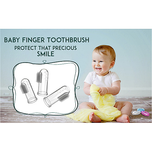 Дитяча зубна щітка на палець в футлярі (1 шт)