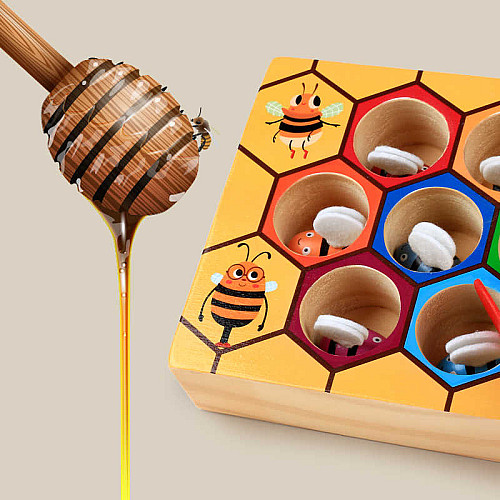 Развивающий набор сортер Монтессори Пчелиные соты