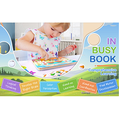 Развивающий набор книга Монтессори для дошкольников