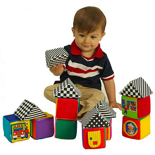 Розвиваючий набір М'які кубики (16 шт) від IQ Baby