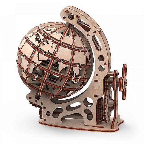 Дерев'яний 3D конструктор Глобус (125 деталей)