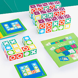 Розвиваючий набір головоломка Кубики з картками (60 шт) від Obetty