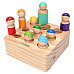 Развивающий деревянный набор Монтессори Куклы цилиндры от Obetty