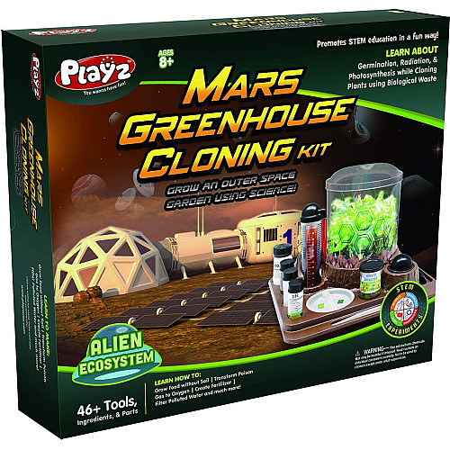 Науковий набір STEM Марс парникові рослини (46+ інструментів та інгредієнтів) від Playz