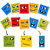 Розвиваючий набір кольорові дерев'яні кубики Емоції від Obetty