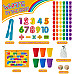 Набор для счета и сортировки разноцветные Мишки с цифрами