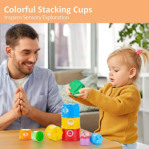 Набор для сортировки Разноцветные чашки (11 шт)