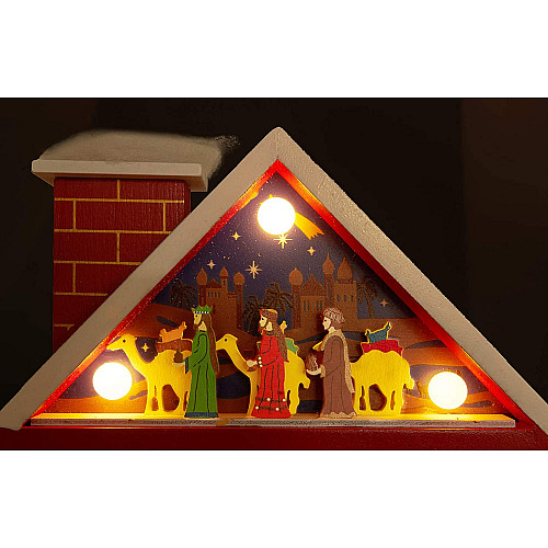Адвент календар Різдвяний вертеп з LED підсвічуванням