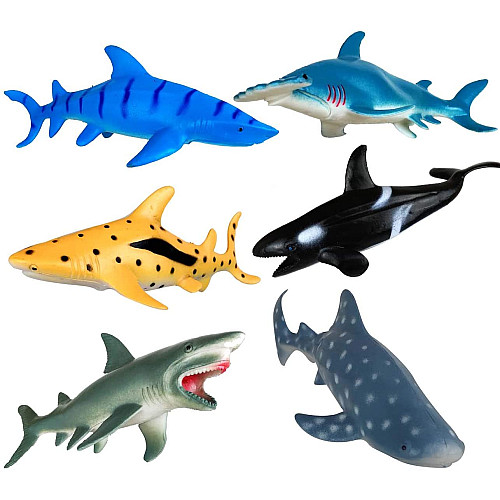 Развивающий набор фигурки Акулы (6 шт)