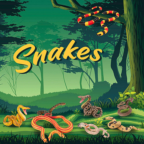 Развивающий набор мини фигурки Змеи (8 шт) от Toymany