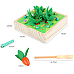 Развивающая магнитная игра сортер Морковки и червячки от Obetty