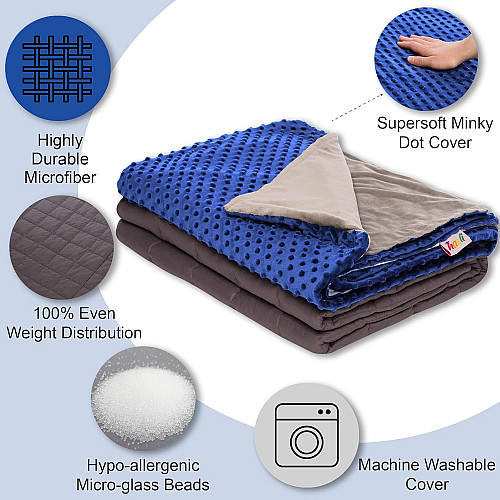 Утяжеленное сенсорное одеяло 4,5 кг с чехлом