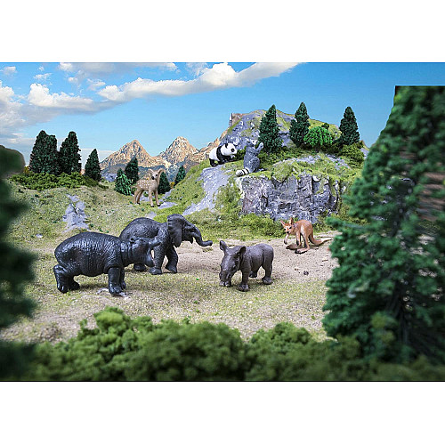 Развивающий набор мини фигурки Животные зоопарка (12 шт) от Toymany