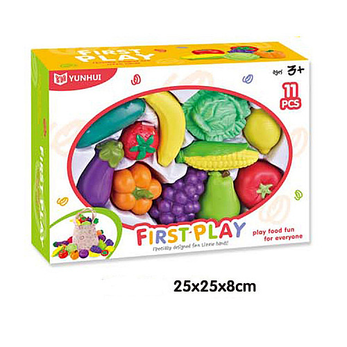 Развивающий набор Сумка с овощами и фруктами (18 шт) от Click N' Play