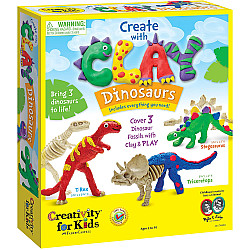 Набор для творчества Динозавры из глины (3 шт) от Creativity for Kids
