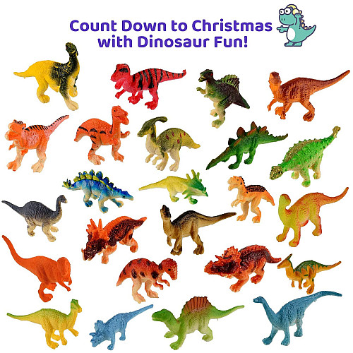Адвент календар Динозаври (24 фігурки) від Dkinghome
