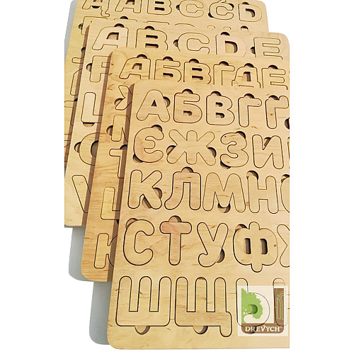 Деревянный набор для развития Украинский алфавит